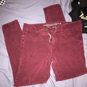 Maroon American Eagle Jeans